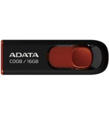 USB флеш накопичувач ADATA 16Gb C008 Black/Red USB 2.0 (AC008-16G-RKD)