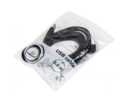 Кабель для принтера USB 2.0 AM/BM 3.0m Cablexpert (CCP-USB2-AMBM90-10)