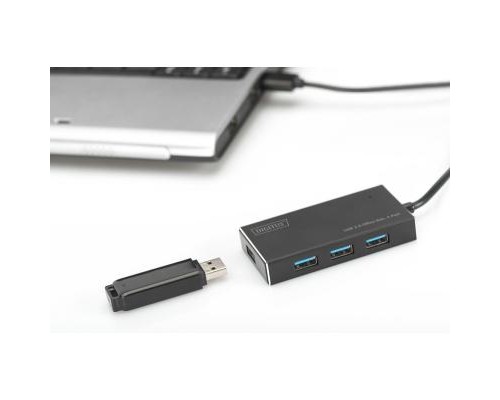 Концентратор Digitus USB 3.0 Hub, 4-port (DA-70240-1)