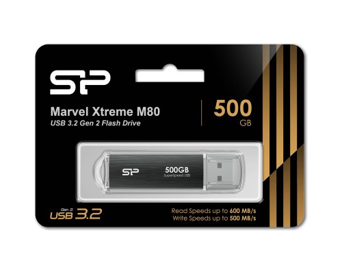 USB флеш накопичувач Silicon Power 500 GB Silicon Marvel Xtreme M80 USB 3.2 (SP500GBUF3M80V1G)
