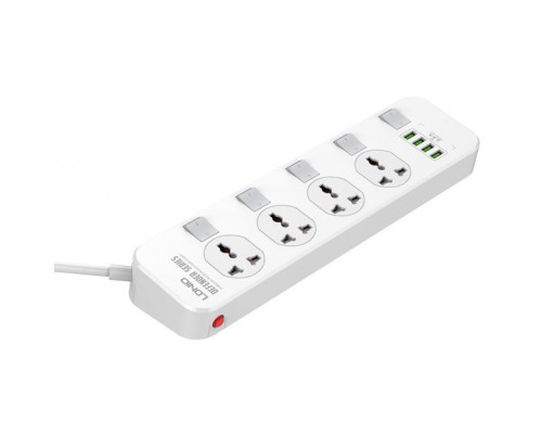 Мережевий фільтр живлення LDNIO SC4408, 4 роз+4USB (SC4408)