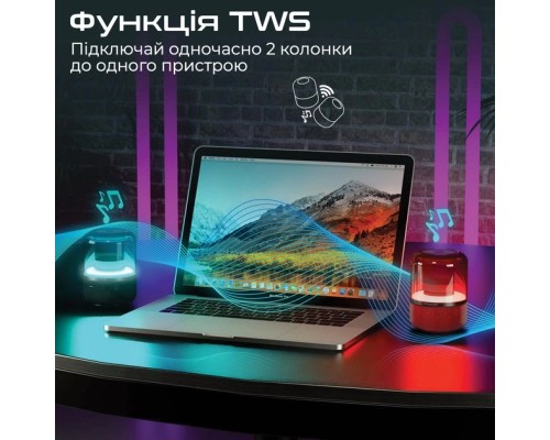 Акустична система Promate Glitz Red (glitz.red)