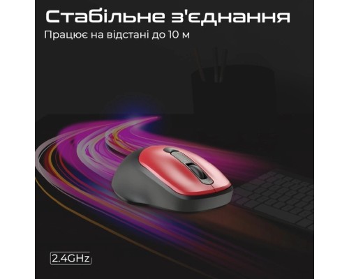Мишка Promate UniGlide Wireless Red (uniglide.red)