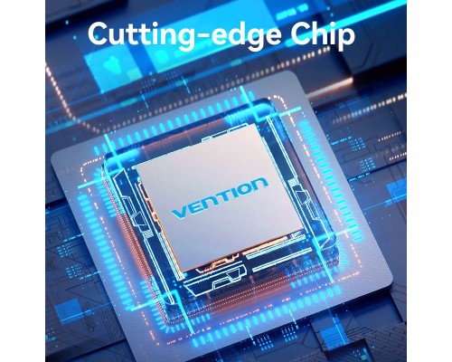 Концентратор Vention USB 3.1 Type-C to HDMI 4K60Hz/USB 3.0x2/RJ45/SD/TF/3.5mm/PD 100W Hub 9-in-1 (TQMHB)