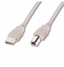 Кабель для принтера USB 2.0 AM/BM 1.8m Digitus (AK-300102-018-E)