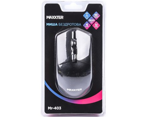 Мишка Maxxter Mr-403 Wireless Black (Mr-403)