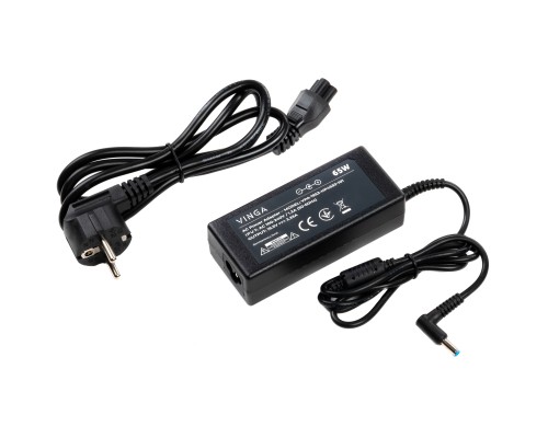 Блок живлення до ноутбуку Vinga HP 65W 19.5V 3.33А 4.5*3.0 (VPA-1953-HP4530-101)