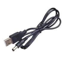 Кабель живлення USB to DC 3.5 1.0m 2A black Atcom (10035)