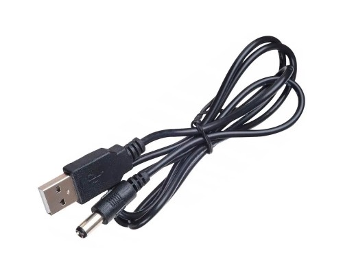 Кабель живлення USB to DC 3.5 1.0m 2A black Atcom (10035)
