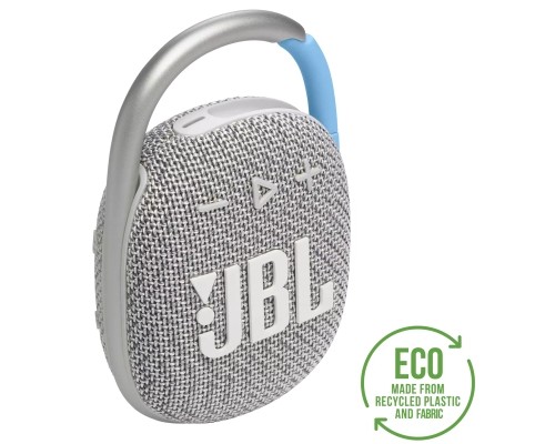 Акустична система JBL Clip 4 Eco White (JBLCLIP4ECOWHT)