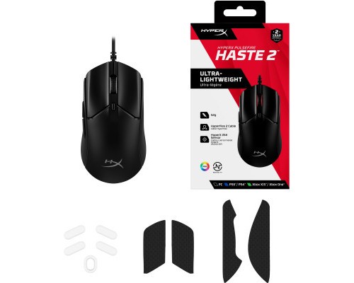 Мишка HyperX Pulsefire Haste 2 USB Black (6N0A7AA)