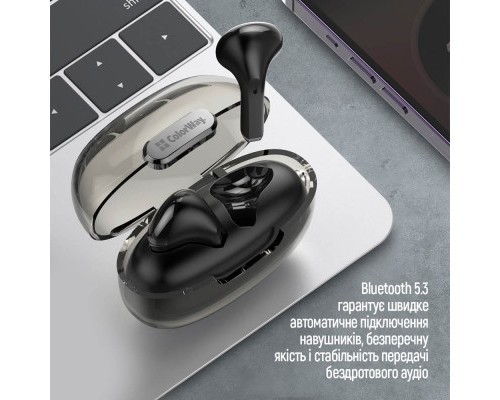 Навушники ColorWay Slim TWS-2 Earbuds Black (CW-TWS2BK)
