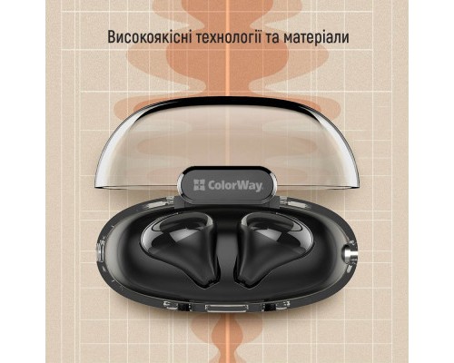 Навушники ColorWay Slim TWS-2 Earbuds Black (CW-TWS2BK)