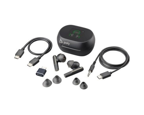 Навушники Poly Voyager Free 60+ Earbuds + BT700C + TSCHC Black (7Y8G4AA)