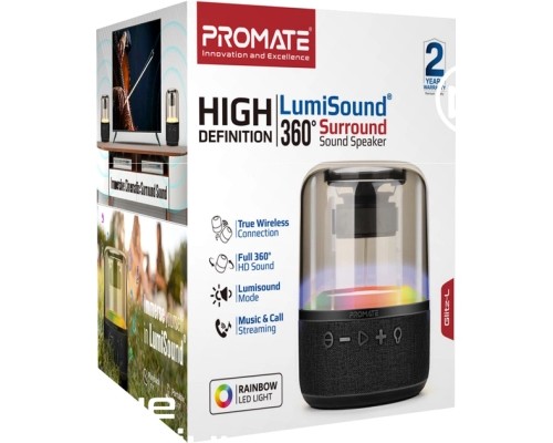 Акустична система Promate Glitz-L Black (glitz-l.black)