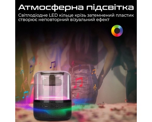 Акустична система Promate Glitz-L Black (glitz-l.black)