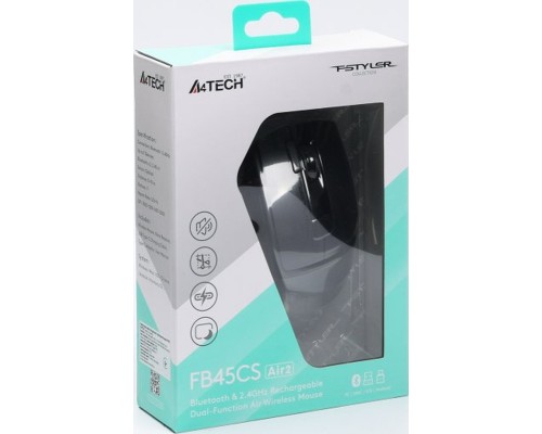Мишка A4Tech FB45CS Air2 Wireless/Bluetooth Smoky Grey (4711421999304)