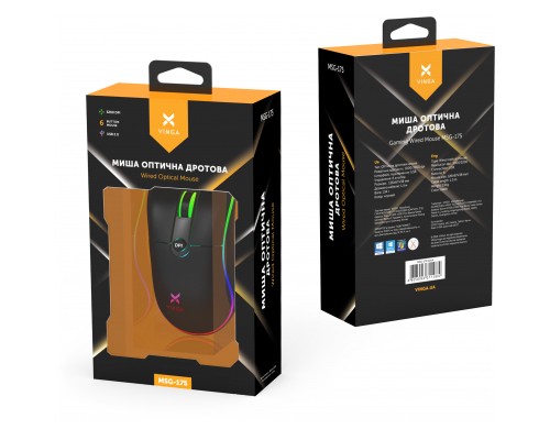 Мишка Vinga MSG-175 Black