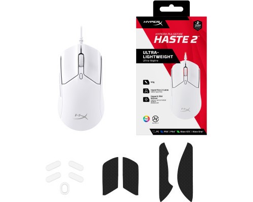 Мишка HyperX Pulsefire Haste 2 USB White (6N0A8AA)