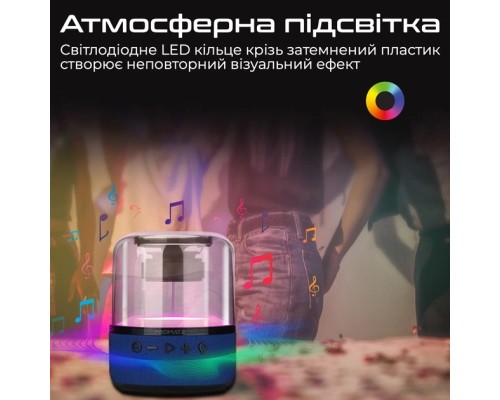 Акустична система Promate Glitz-L Blue (glitz-l.blue)