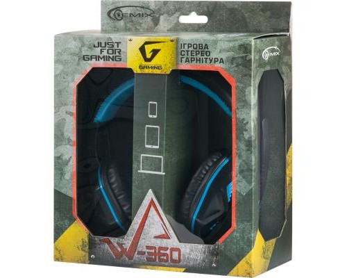 Навушники Gemix W-360 black-blue
