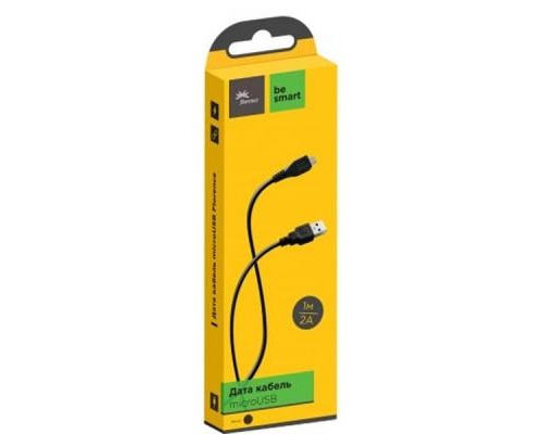 Дата кабель USB 2.0 AM to Micro 5P 1.0m Black Florence (FD-M1-2B)