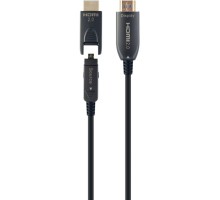 Кабель мультимедійний HDMI to HDMI 20.0m AOC V.2.0, 4K 60Hz Gold Cablexpert (CCBP-HDMID-AOC-20M)