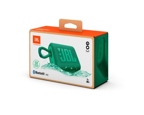 Акустична система JBL Go 3 Eco Green (JBLGO3ECOGRN)