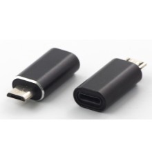 Перехідник Lightning (female) to microUSB (male) black Dengos (ADP-012)