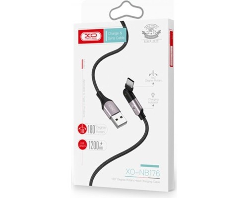 Дата кабель NB176 USB - Lightning 1.2m 2.4А XoKo (XO-NB176)