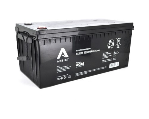 Батарея до ДБЖ AZBIST 12V 200 Ah Super AGM (ASAGM-122000M8)
