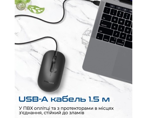 Мишка Promate CM-2400 USB Black (cm-2400.black)