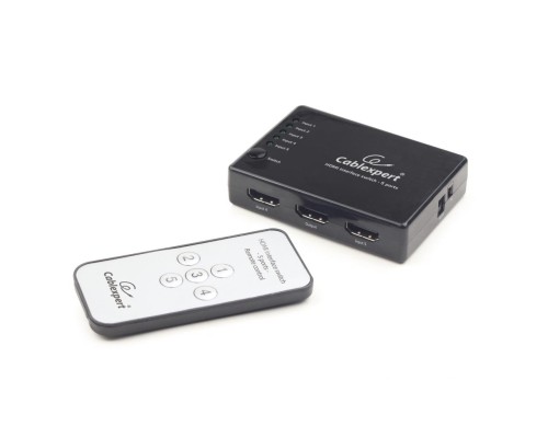 Комутатор відео Cablexpert HDMI V.1.4a (5 вх, 1 вых) (DSW-HDMI-53)