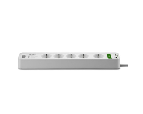 Мережевий фільтр живлення APC Essential SurgeArrest 5 outlets ++ 2 USB (5V, 2.4A) (PM5U-RS)