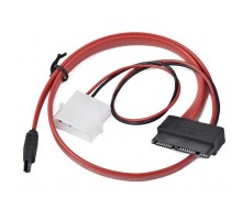 Кабель для передачі даних Molex+SATA to MicroSATA 0.25m Cablexpert (CC-MSATA-001)
