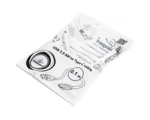 Дата кабель USB 3.0 AM to Type-C 0.1m Cablexpert (CCP-USB3-AMCM-W-0.1M)