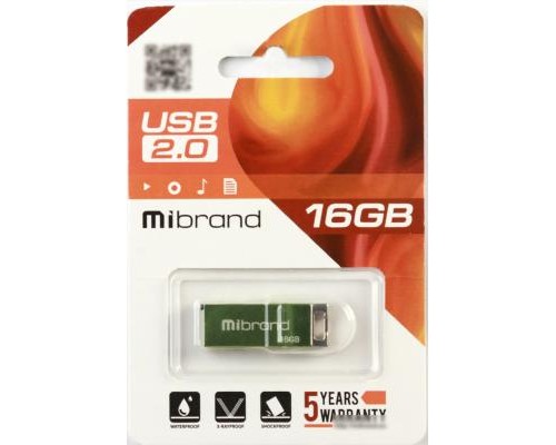 USB флеш накопичувач Mibrand 16GB Сhameleon Light Green USB 2.0 (MI2.0/CH16U6LG)