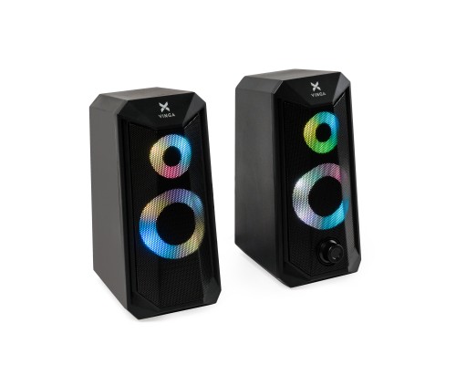 Акустична система Vinga SP-200 LED USB Black