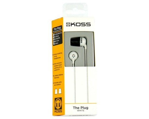 Навушники Koss The Plug White (194770.101)