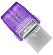 USB флеш накопичувач Kingston 64GB DataTraveler microDuo 3C USB 3.2/Type C (DTDUO3CG3/64GB)