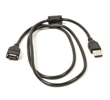 Дата кабель USB 2.0 AM/AF 1.0m ferrite PowerPlant (CA910694)