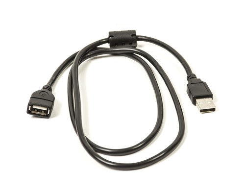 Дата кабель USB 2.0 AM/AF 1.0m ferrite PowerPlant (CA910694)