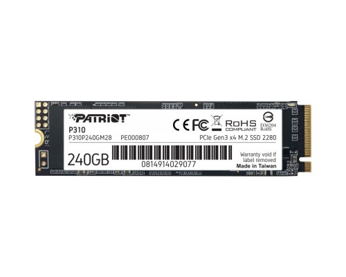 Накопичувач SSD M.2 2280 240GB Patriot (P310P240GM28)
