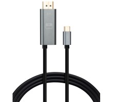 Кабель мультимедійний USB-C to DisplayPort 1.5m v1.2 4K60Hz PD 100W port Vinga (VCPVCCD1215PD)