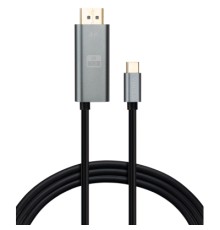 Кабель мультимедійний USB-C to DisplayPort 1.5m v1.2 4K60Hz PD 100W port Vinga (VCPVCCD1215PD)