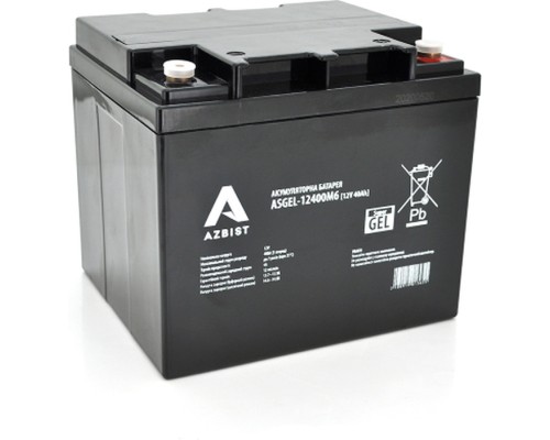 Батарея до ДБЖ AZBIST 12V 40 Ah Super GEL (ASGEL-12400M6)