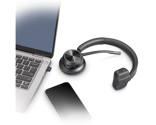 Навушники Poly Voyager 4310-M USB-A/Bluetooth з адаптером BT700 Black (77Y91AA)
