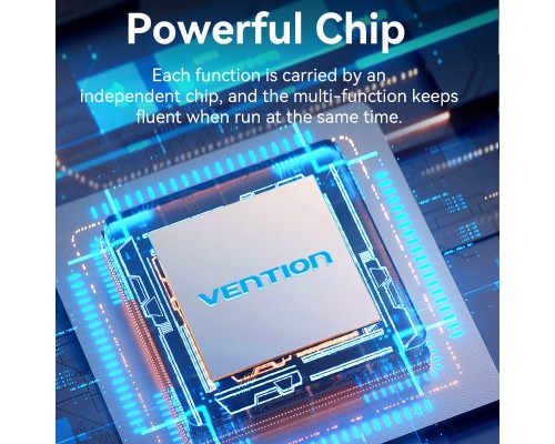 Концентратор Vention USB 3.1 Type-C to HDMI/USB 3.0x3/SD/TF/PD 100W 7-in-1 (TOPHB)