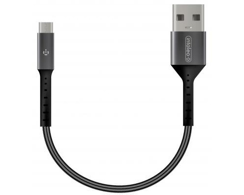 Дата кабель USB 2.0 AM to Micro 5P 0.2m Intaleo (1283126495632)