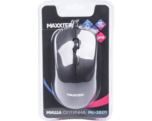 Мишка Maxxter Mc-3B01 USB Black (Mc-3B01)